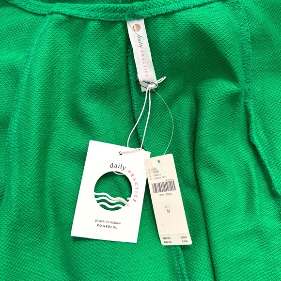 Anthropologie Kelly Green Crisscross Halter Mini Dress NWT M Athleisure Varsity - Picture 12 of 12